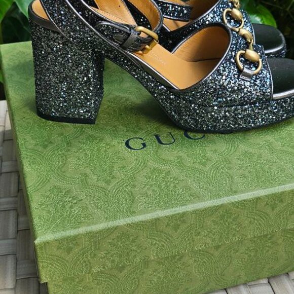 GUCCI  Women's Horsebit platform sandal size 38 - Picture 7 of 11